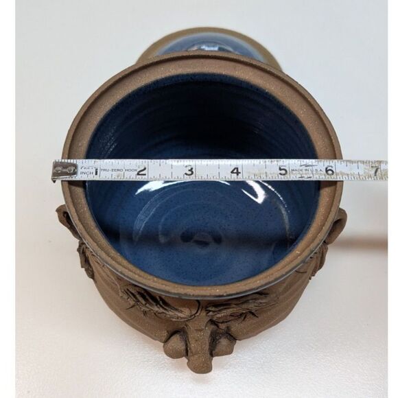 David L Davis People Pottery Lidded Jar - Picture 6 of 6